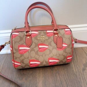NWT  Coach X Tom Wesselmann Rowan Satchel Bag In Signature Canvas
